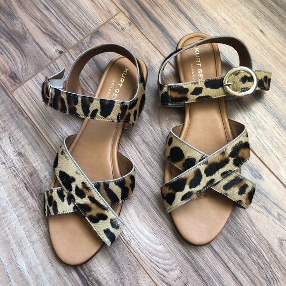kurt geiger leopard print sandals